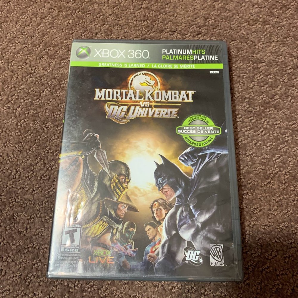 Mortal Kombat vs DC Universe Xbox 360 game (3 for $20)